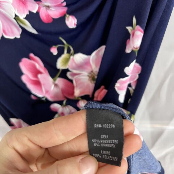 Vintage y2k Connected apparel floral print boat neck short dress sz 4p wedding - Picture 4 of 9